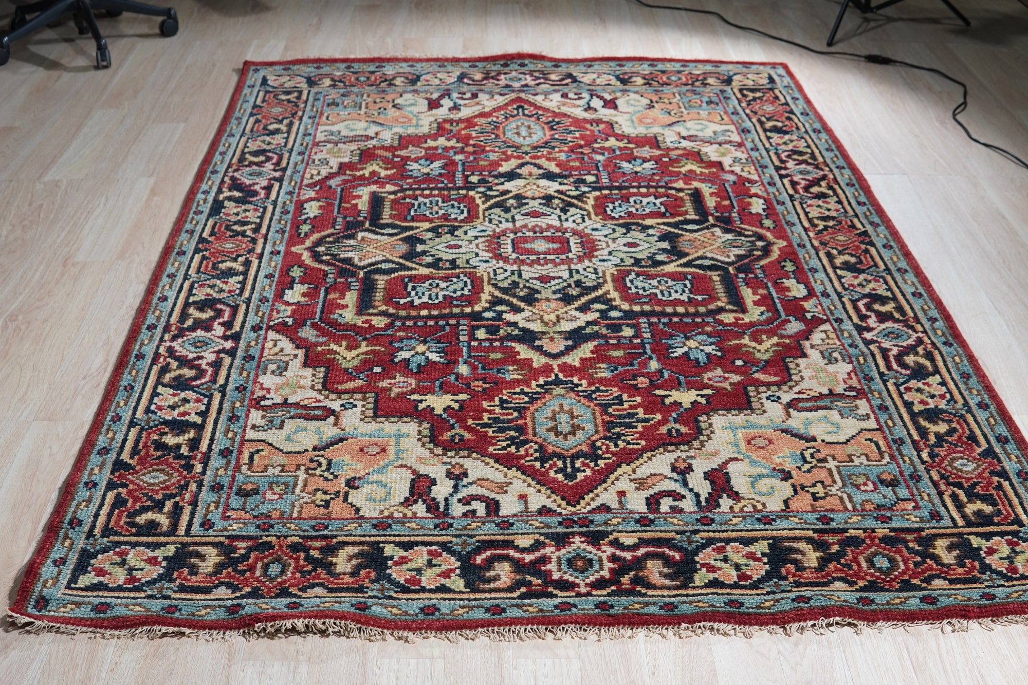 Red Oriental Splendor Hand-Knotted Rug