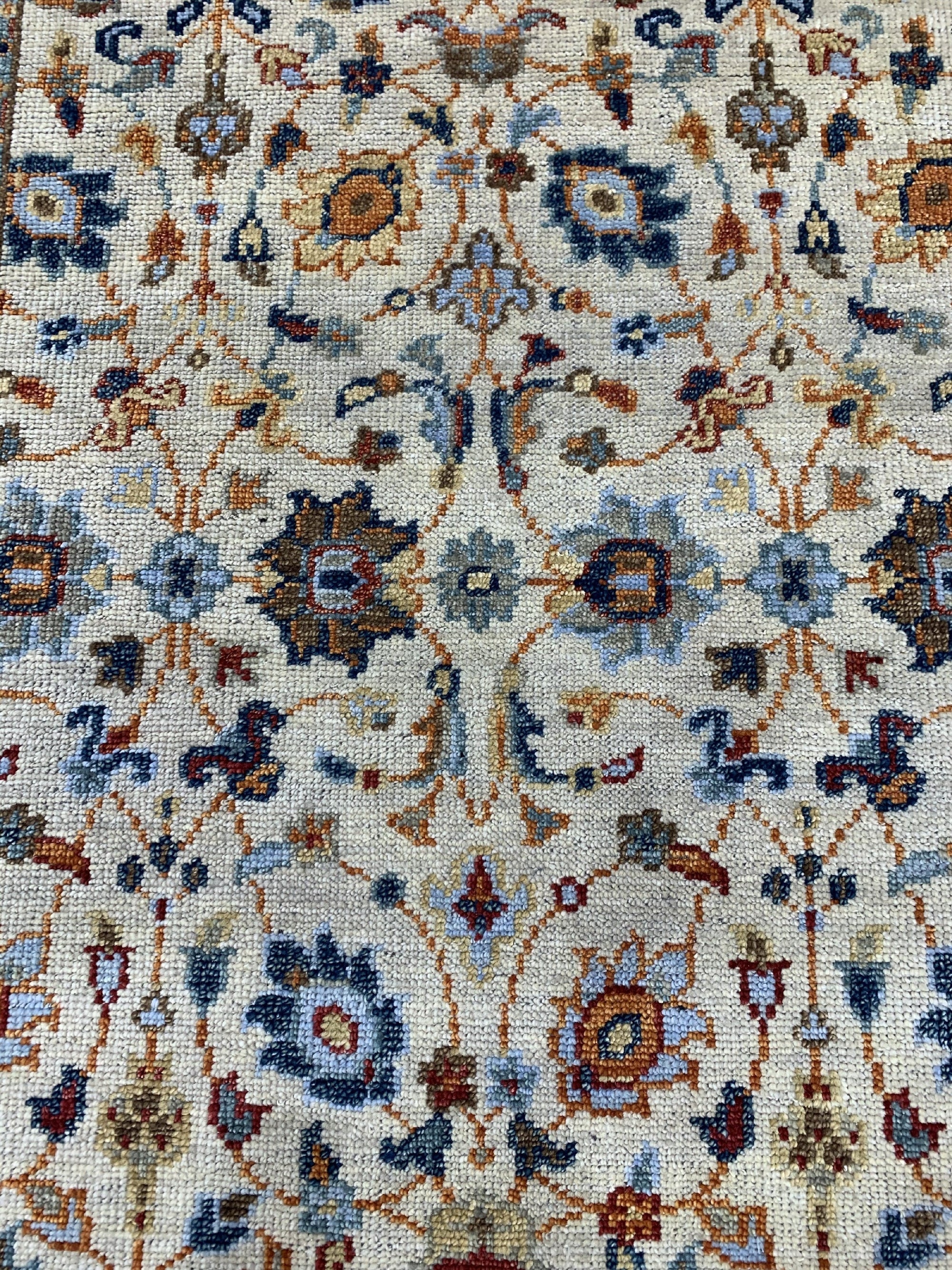 Beige &amp; Blue Oushak Rug