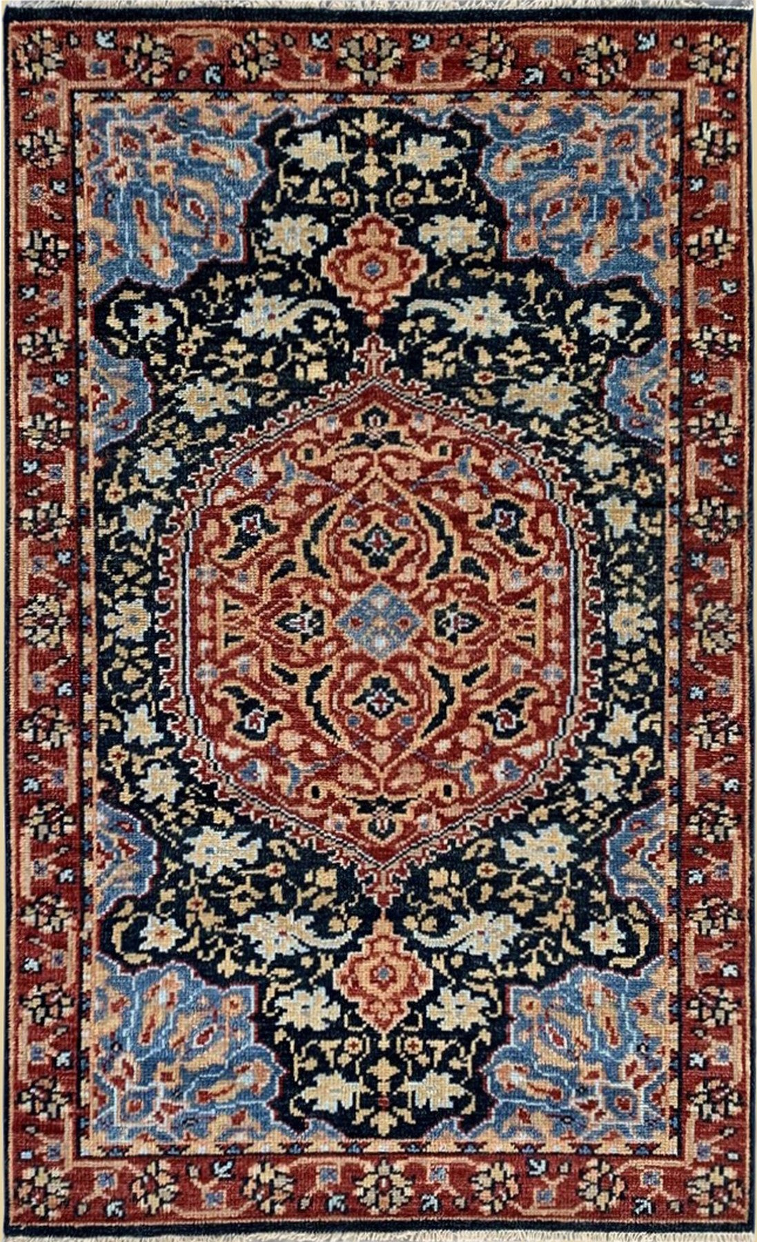 Opulent Oushak Traditional Handmade Wool Artisan Rug