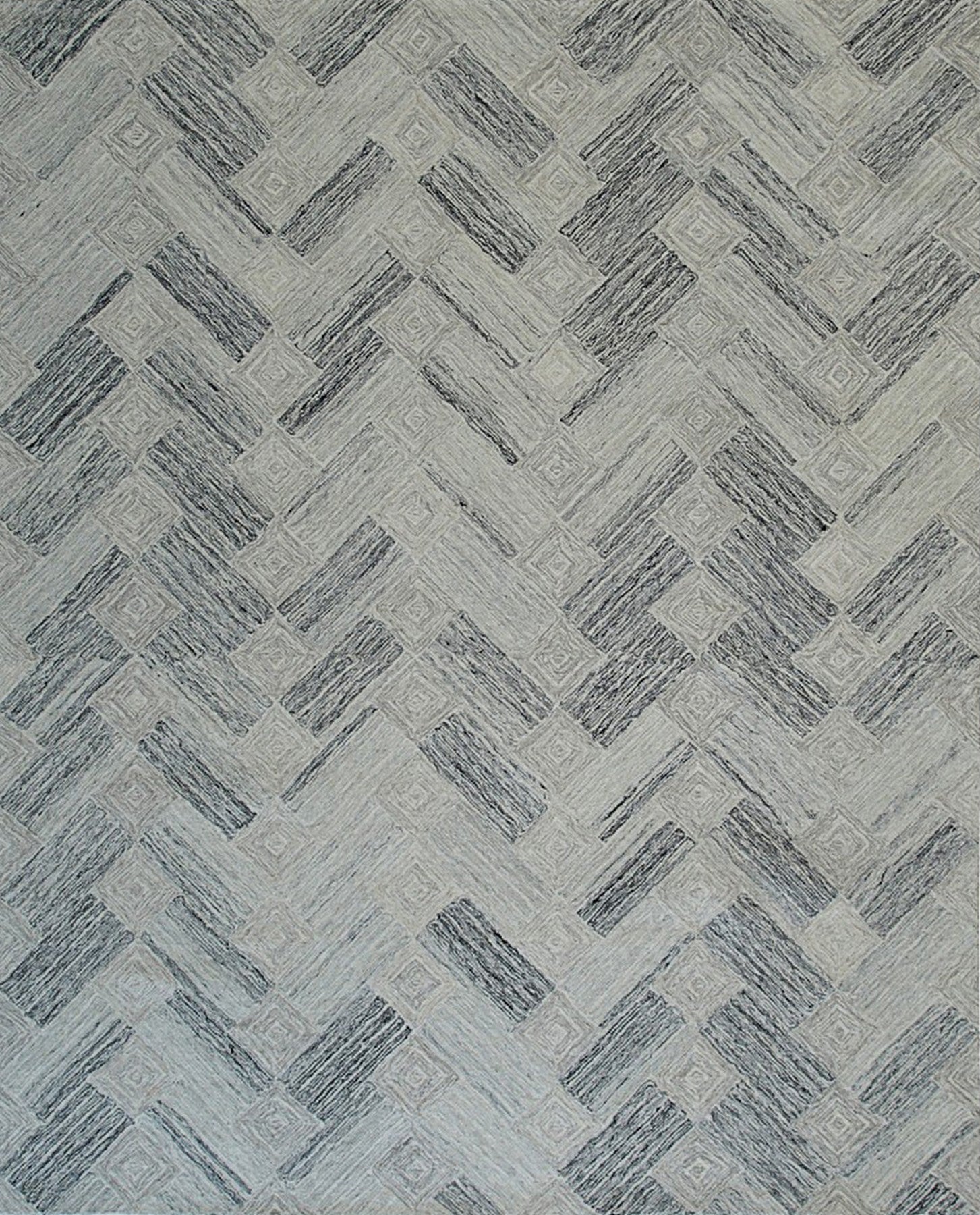 Geometric Prism Hand-Tufted Wool Rug