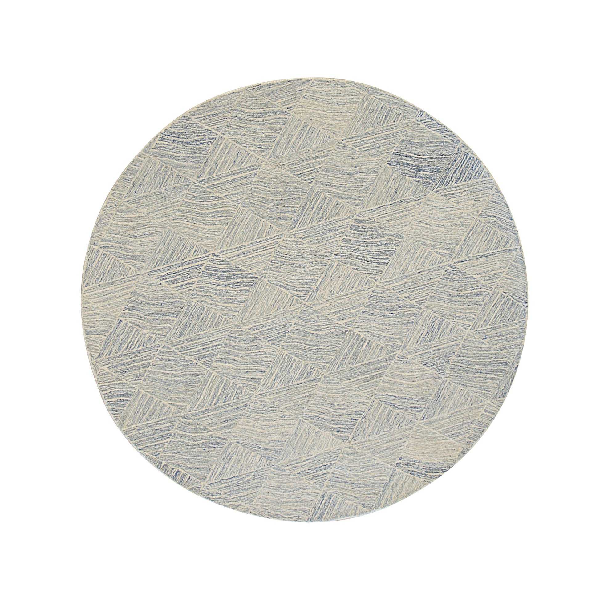 Blue Denim Harmony Hand-Tufted Wool Rug