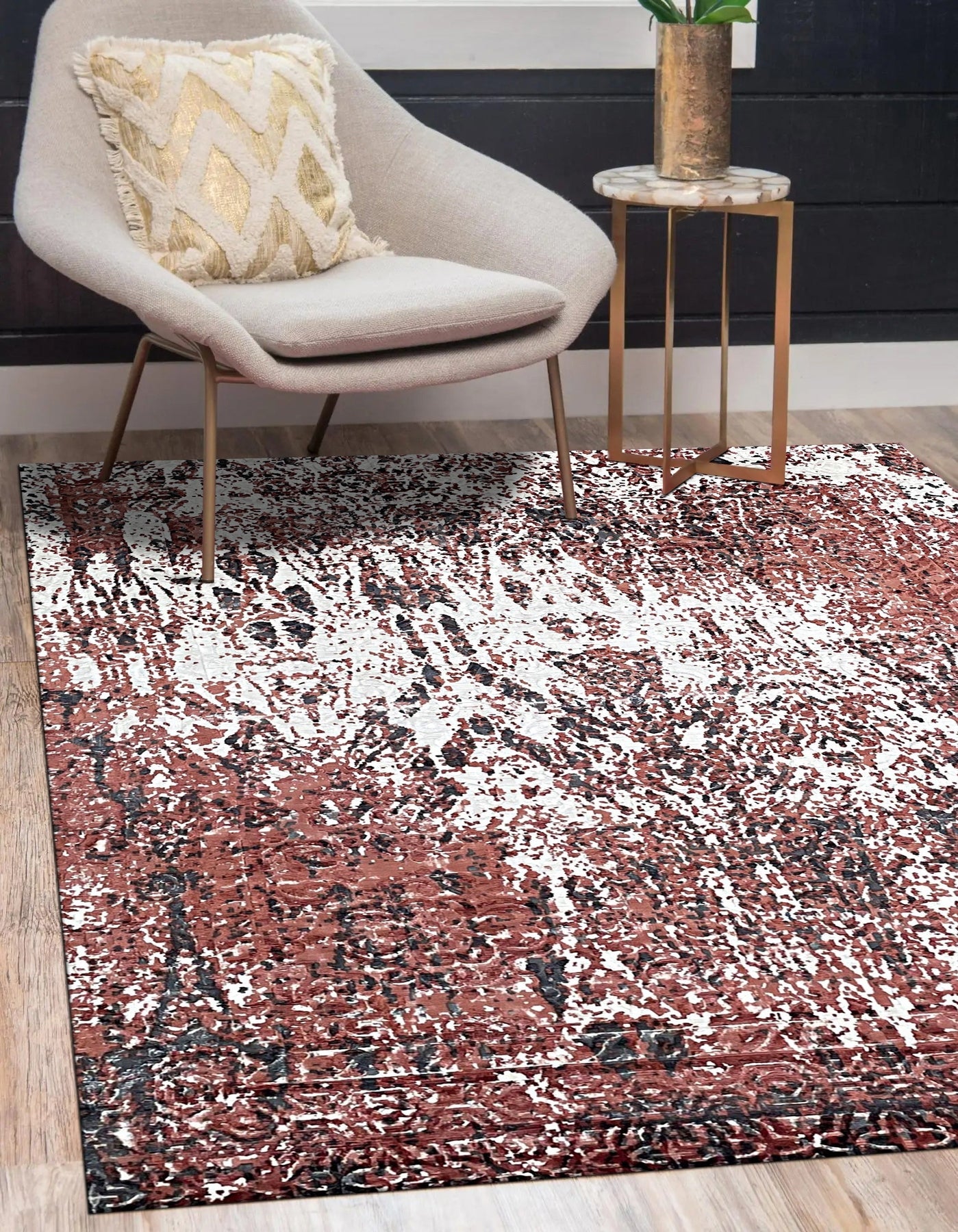 Red Heirloom Elegance Wool Rug