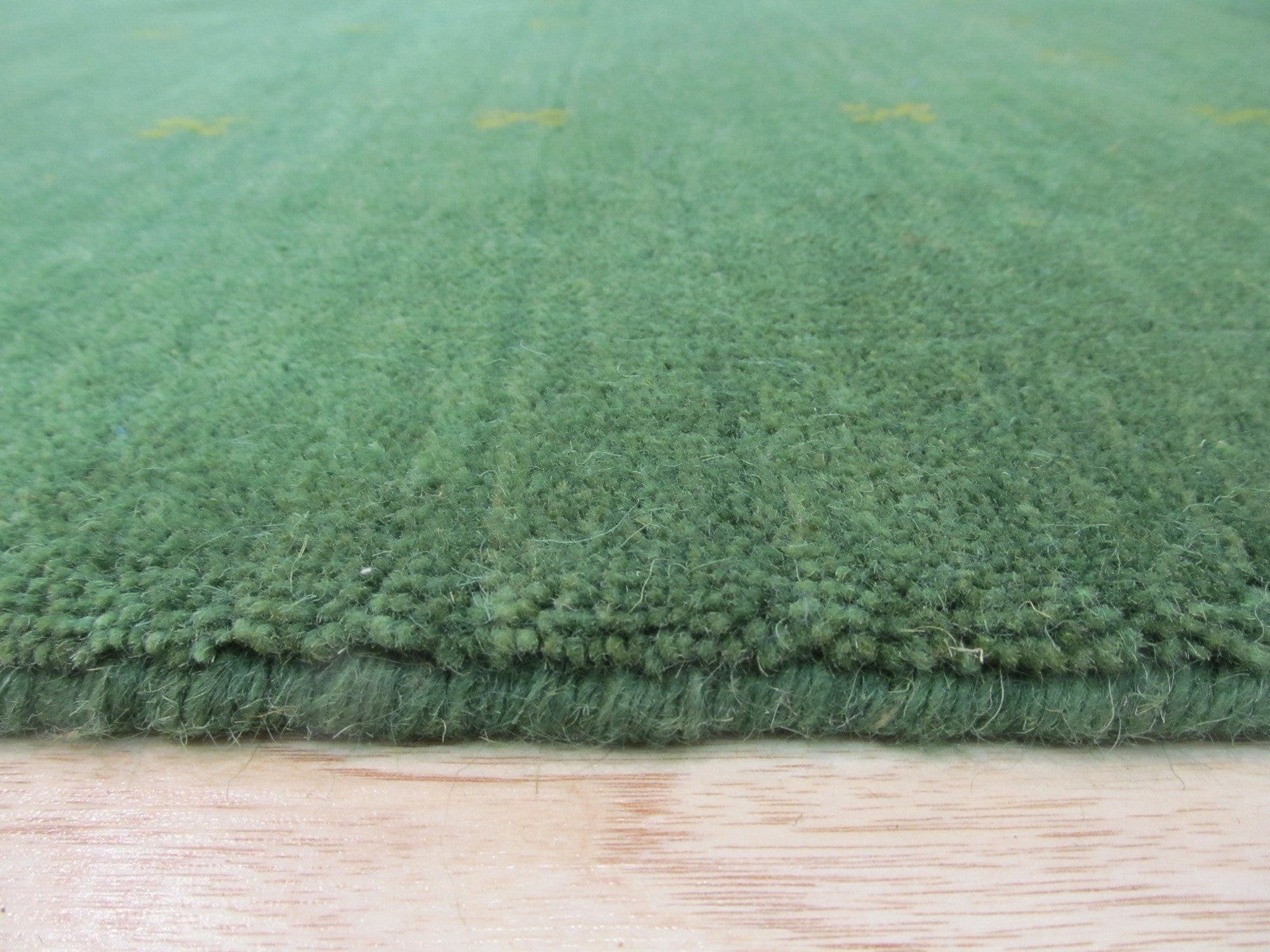 Green Stylish Handmade Transitional Solid Lori Baft Rug