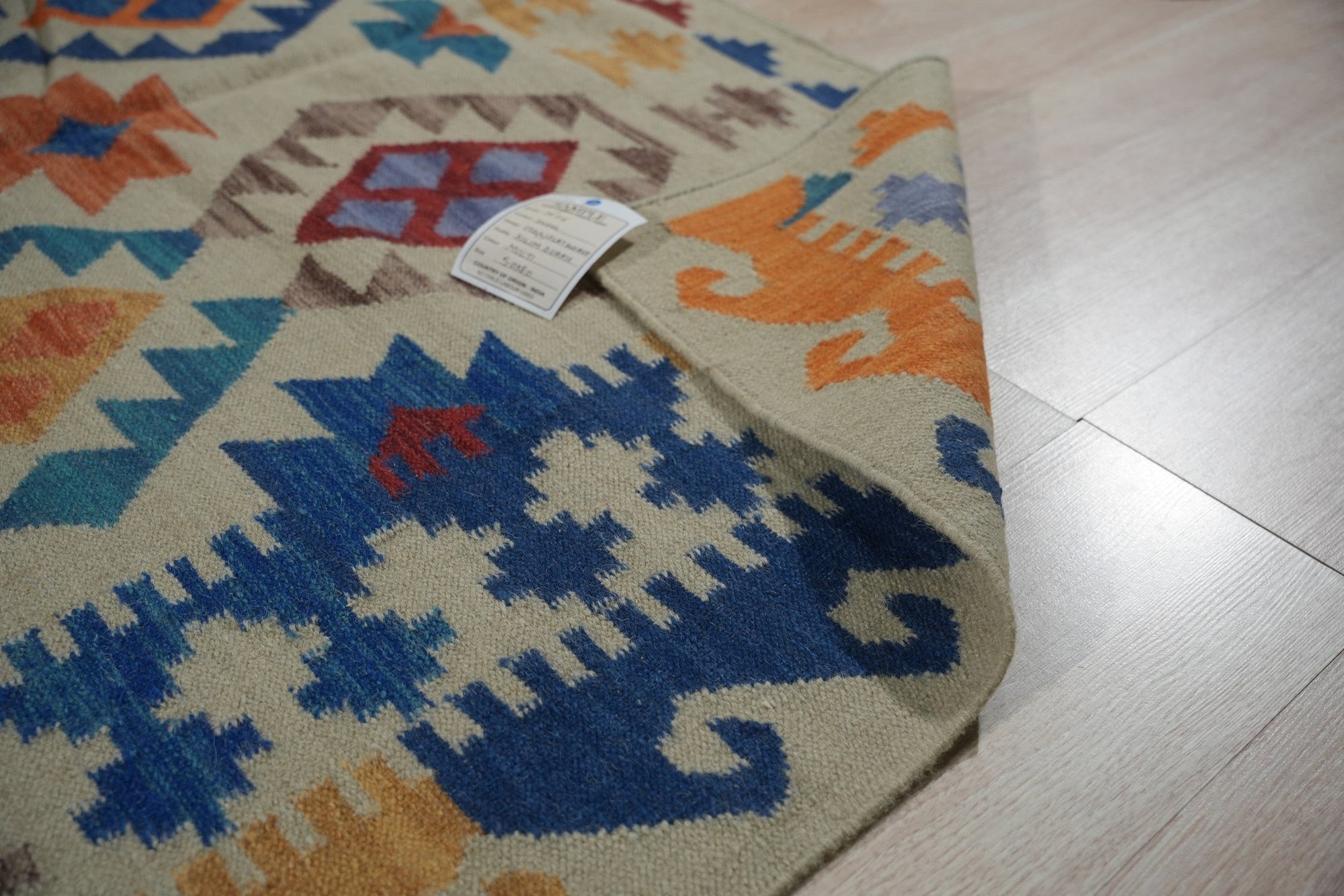 Vibrant Aztec Handmade Wool Rug