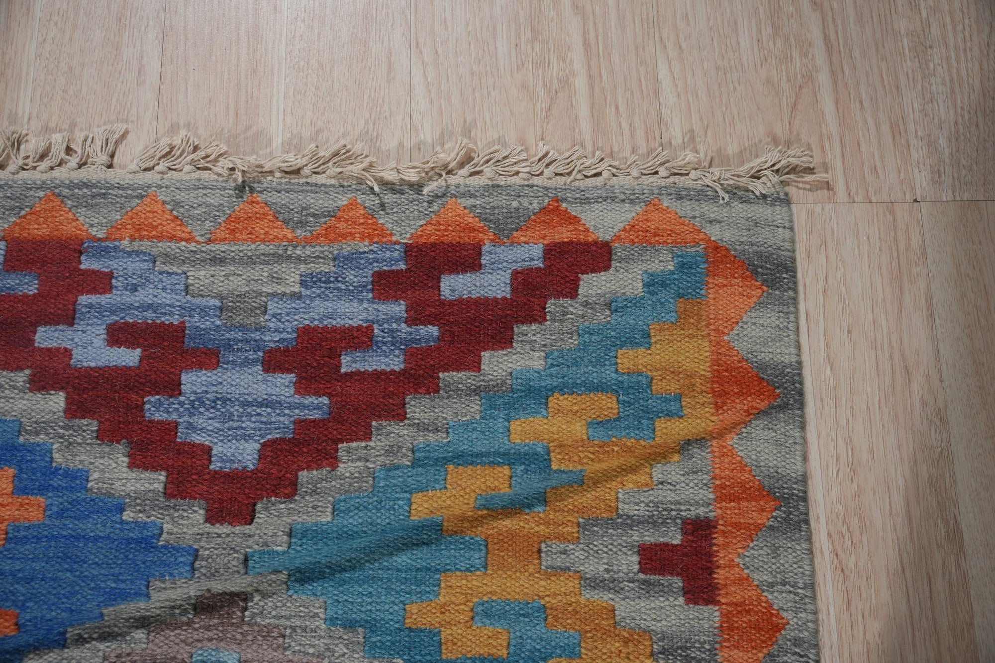 Vibrant Mosaic Handmade Wool Rug