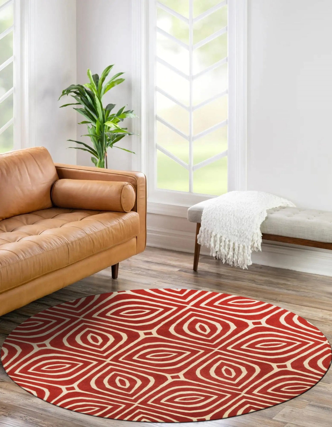 Marla Geometric Hand-Tufted Wool Rug