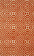 Orange Stylish Hand-Tufted Wool Transitional Geometric Marla Rug