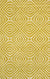 Isolated view of Ruby Trara Yellow Hand Tufted Wool Rug, showcasing its design.