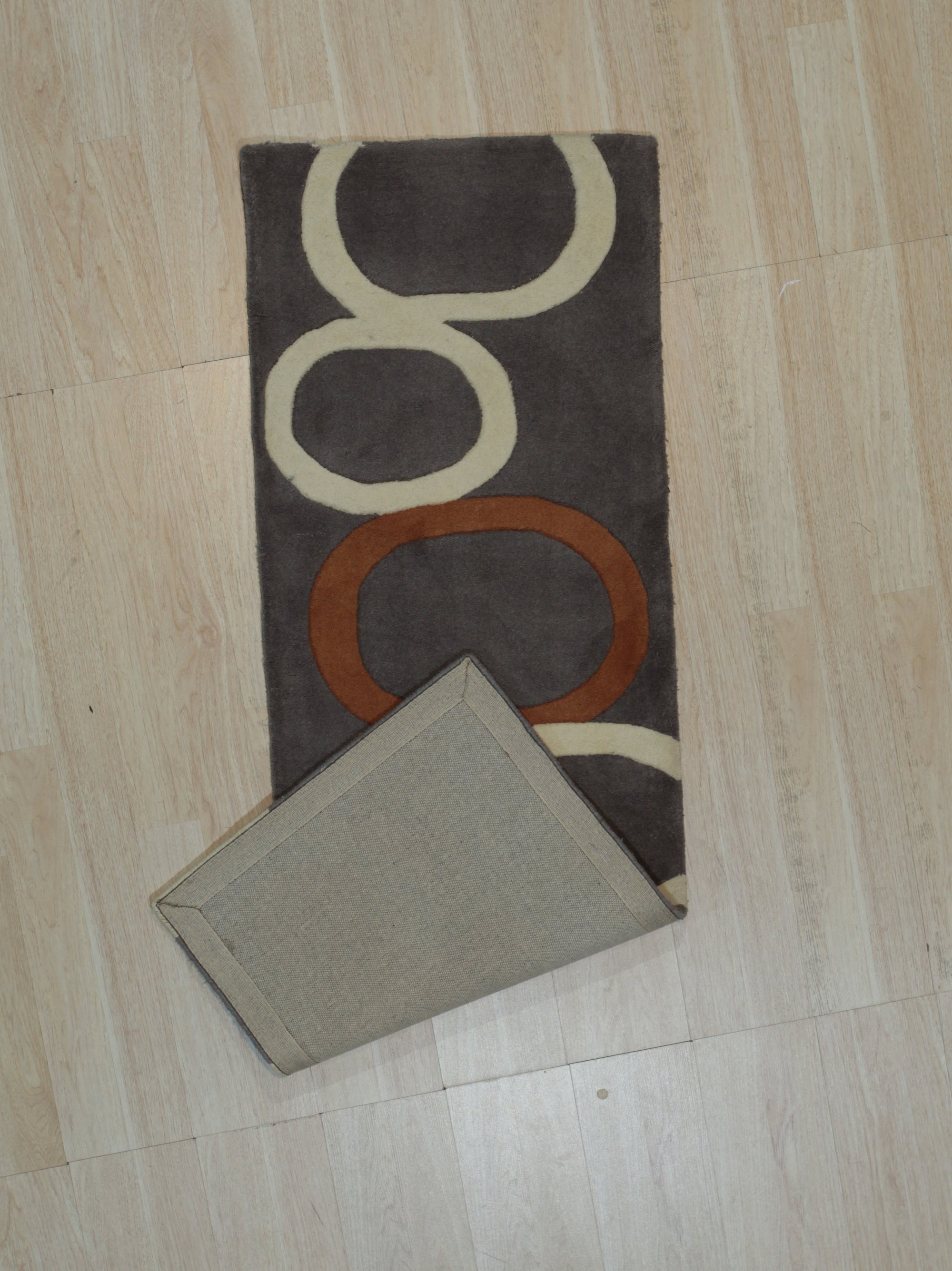 Eclipse Harmony Hand-Tufted Gray Wool Rug