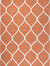 Orange Artisan Lattice Hand-Tufted Wool Rug