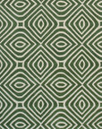 Hand-Tufted Wool Green Transitional Modern Modern Stripes Rug, Made in India - EORC Home
