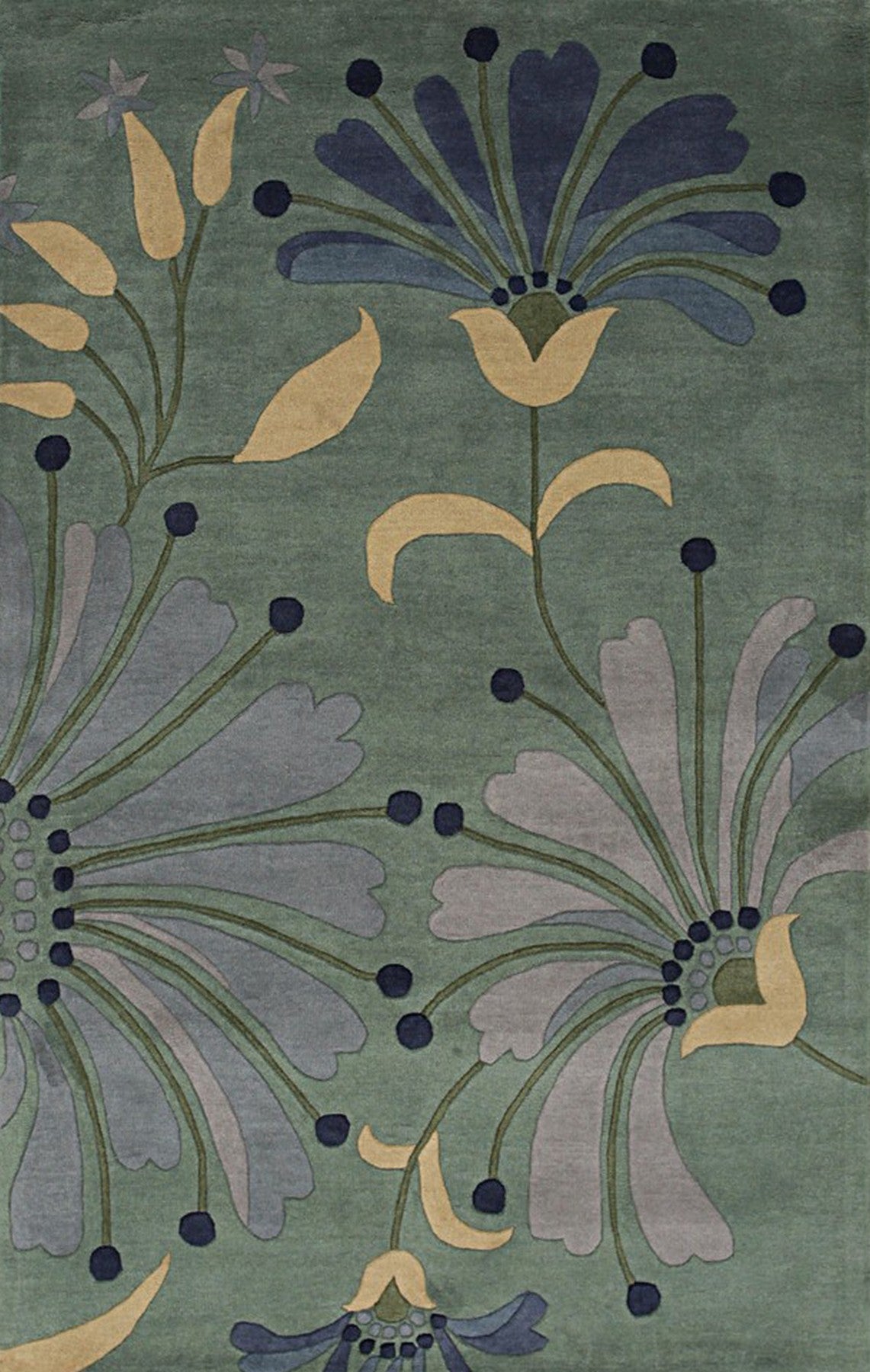 Floral Elegance Hand-Tufted Wool Rug