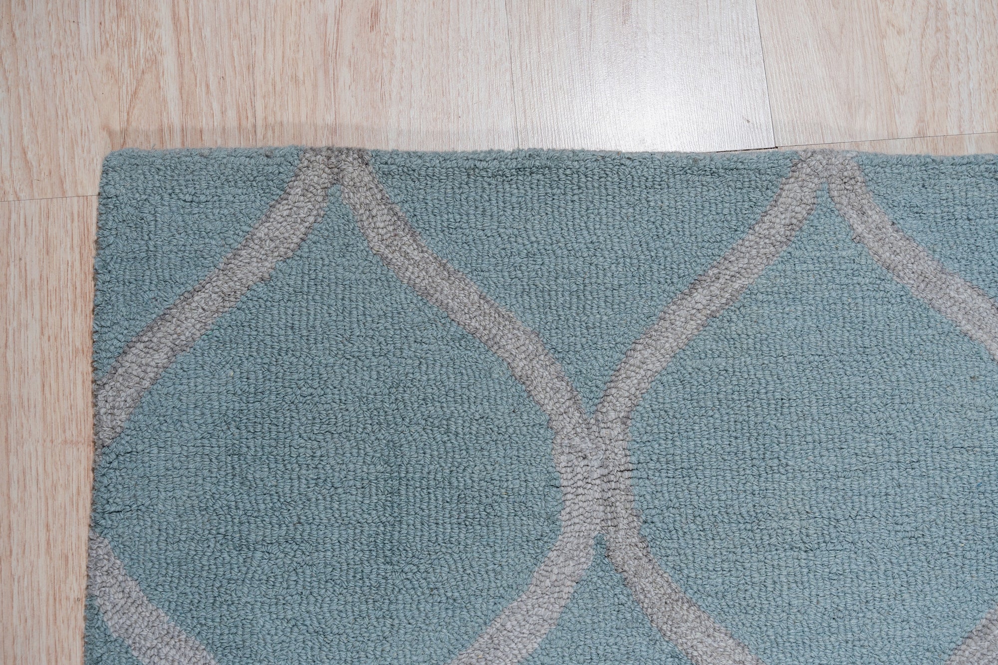 Aqua Prism Wool Rug