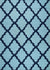 Sea Blue Moroccan Trellis Harmony Hand-Tufted Wool Rug