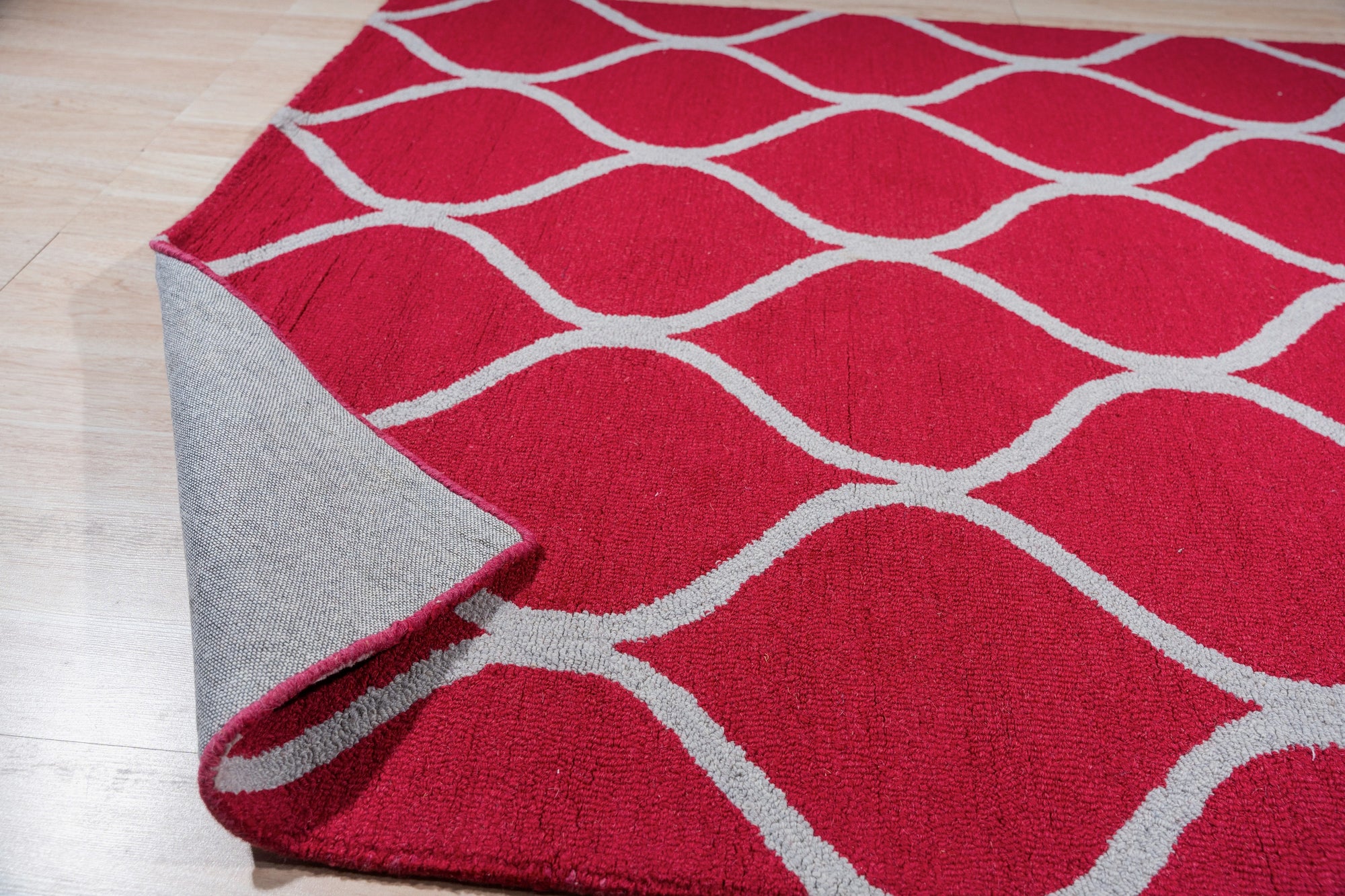 Crimson Axis Wool Rug