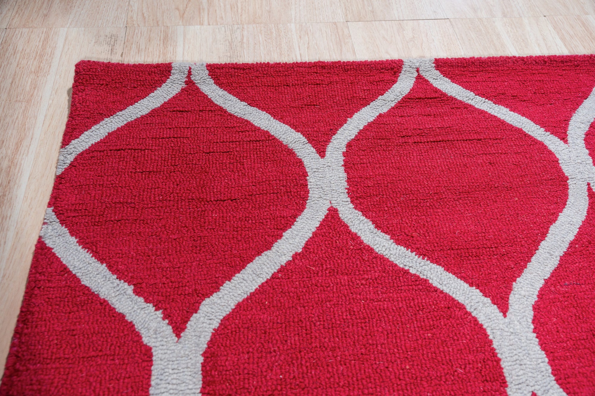 Crimson Axis Wool Rug