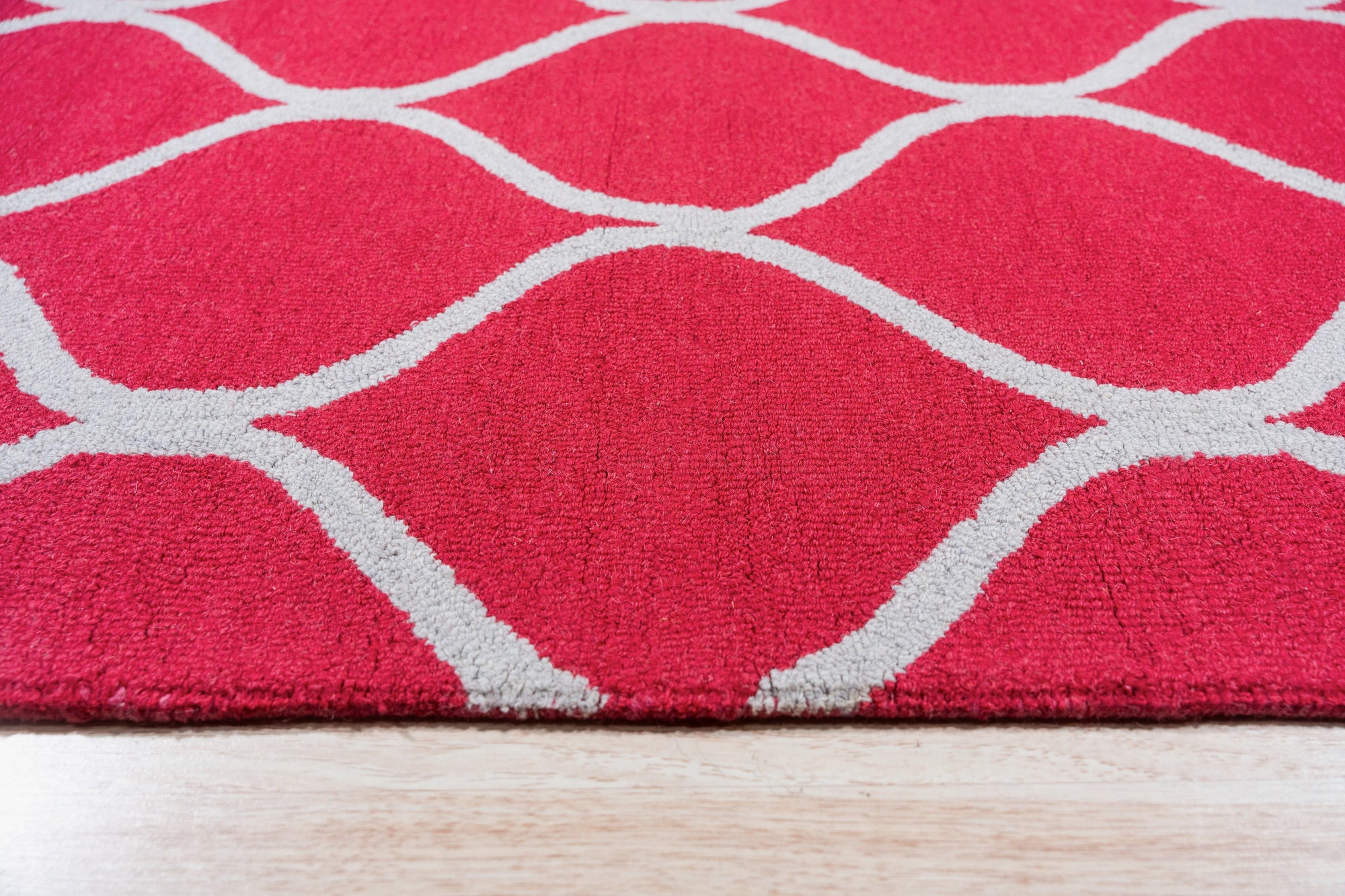 Crimson Axis Wool Rug