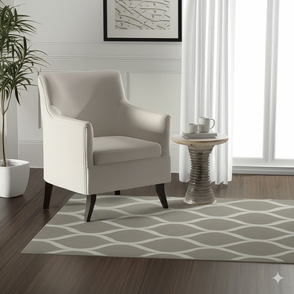 Classic Cozy Light Brown Hand Tufted Wool Rug