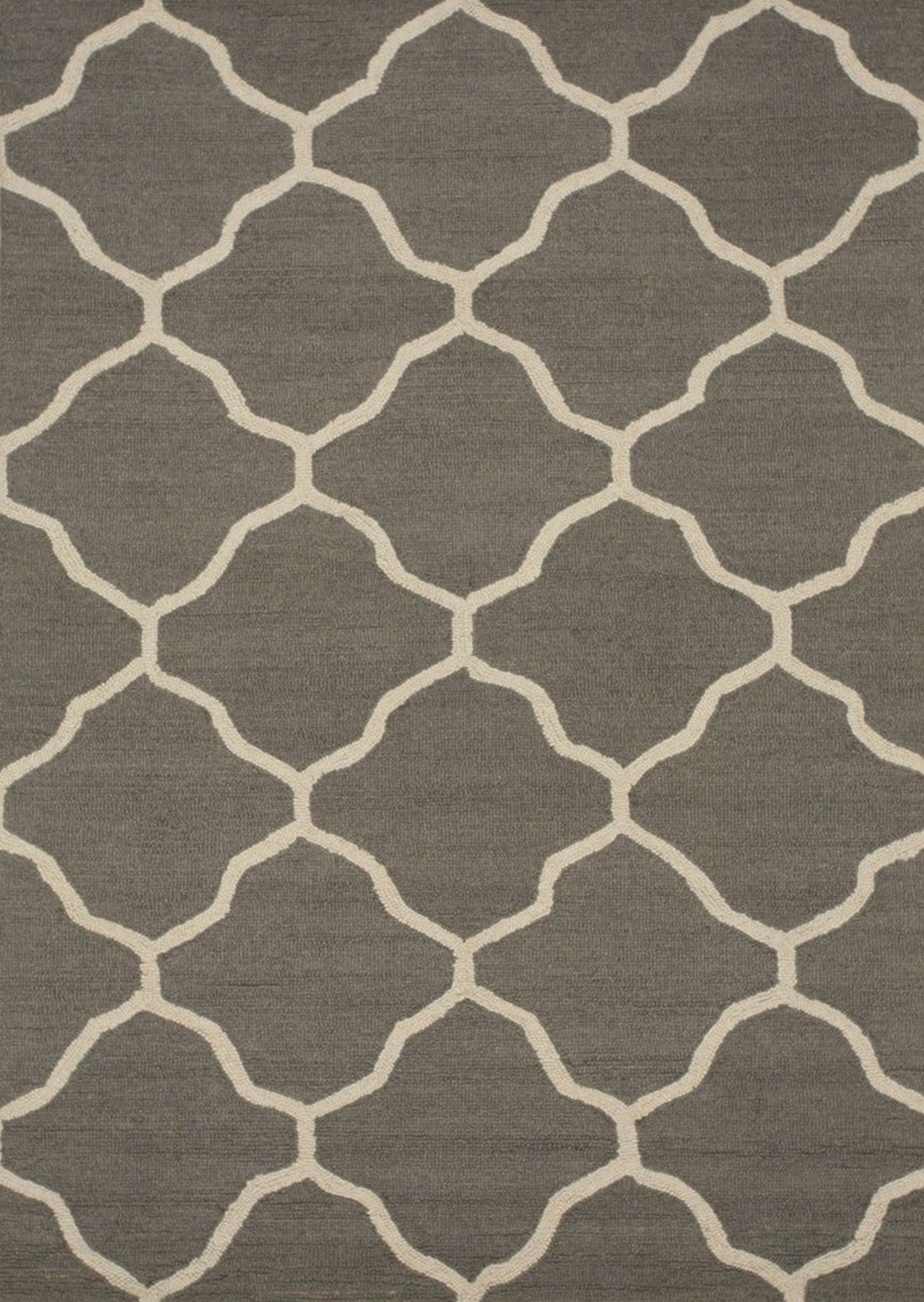 Gray Moroccan Oasis Hand-Tufted Wool Rug