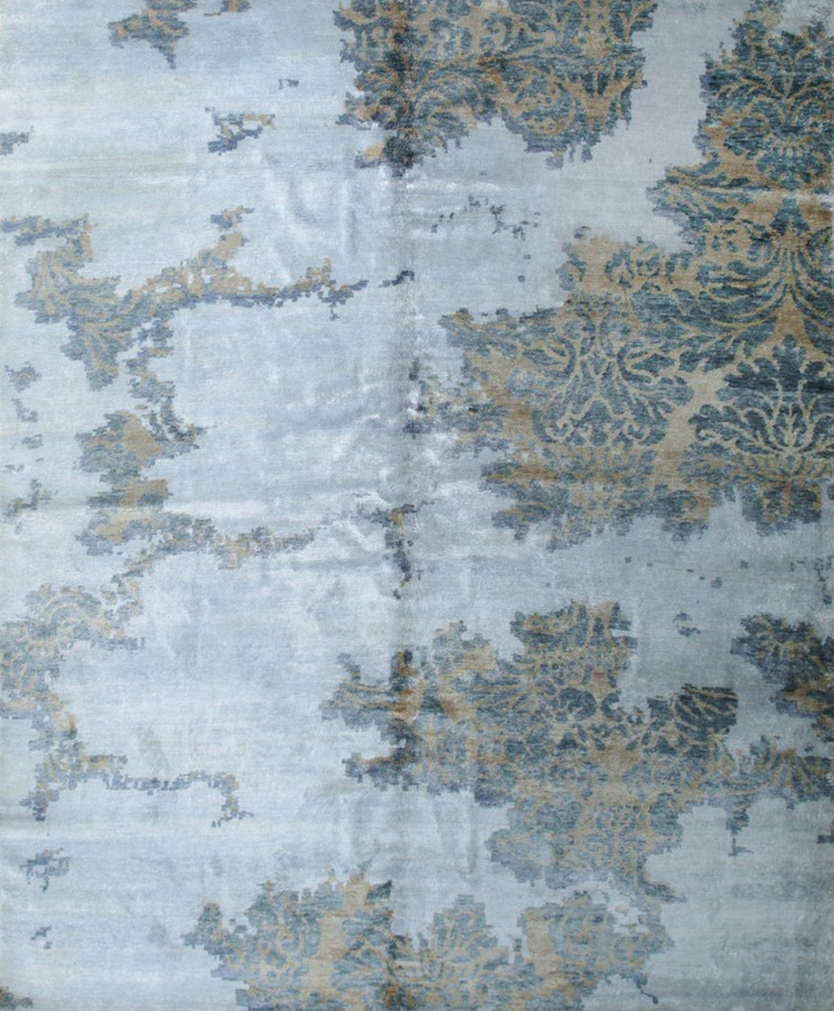 Transitional Elegance Handmade Wool & Bamboo Silk Rug - EORC Home