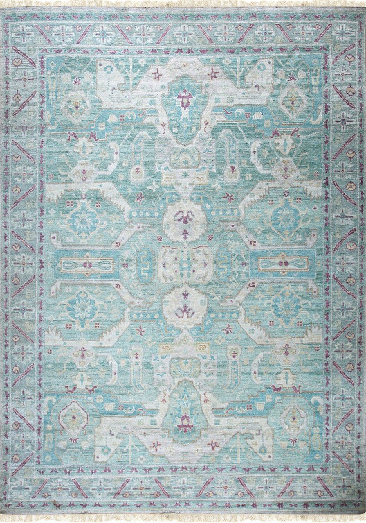 Abstract Natural Silk Tranquility Rug