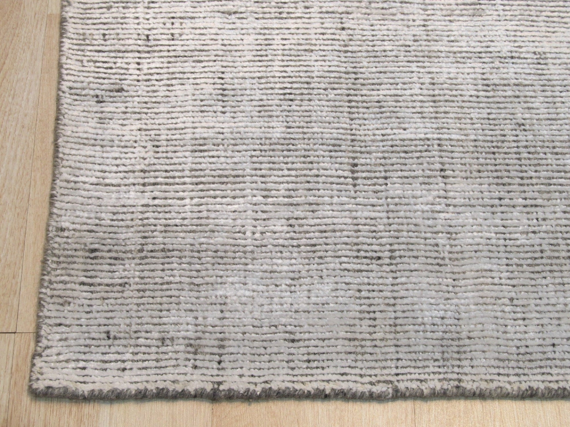 Whispering Grey Boho Wool Rug