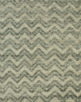 Isolated view of Charming Trara Green Handmade Wool Rug, showcasing its design.