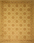 Isolated view of Freya Trara Ivory Machine Made Rug, showcasing its intricate geometric pattern and soft ivory tones.