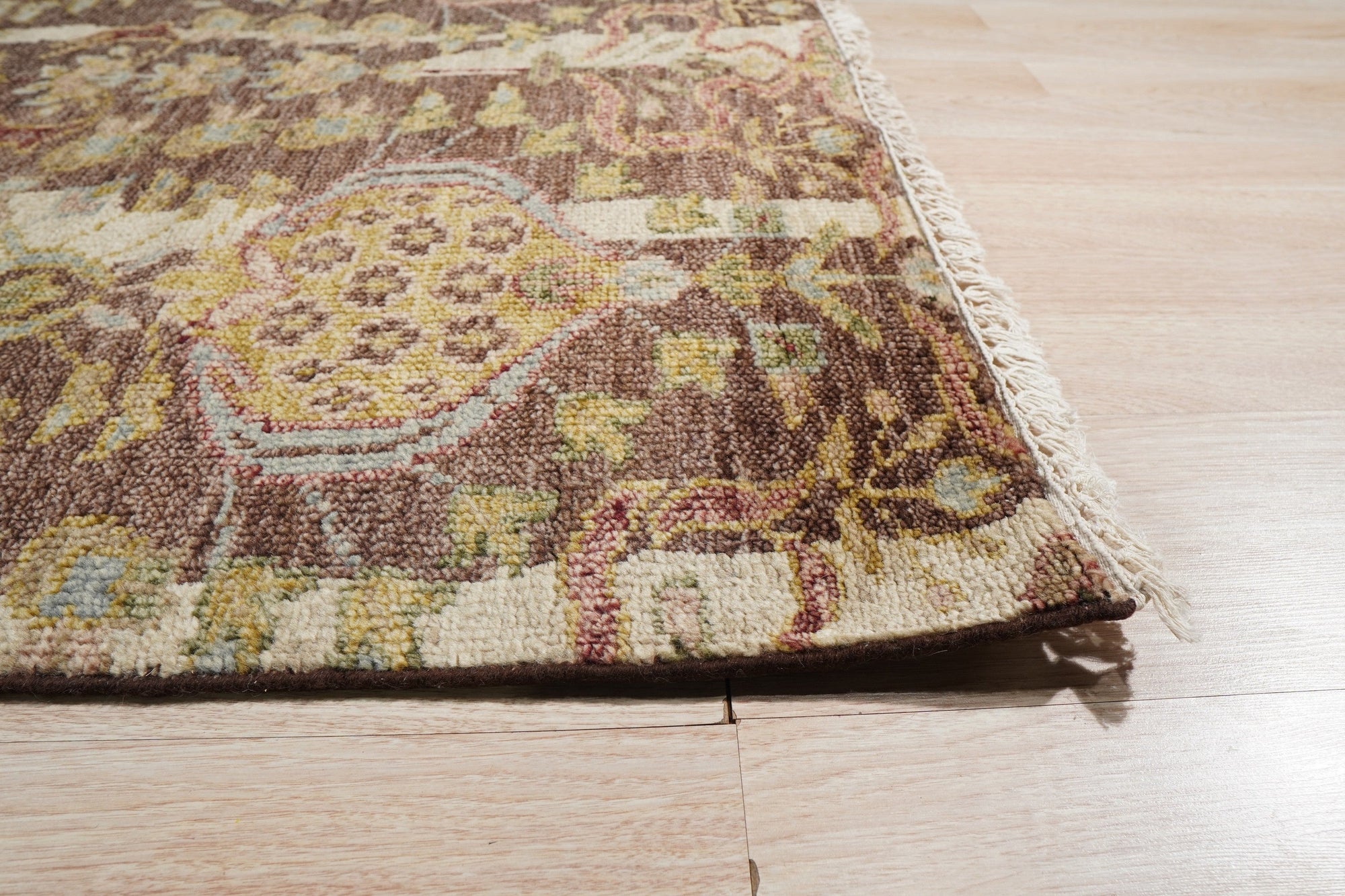 Earthy Floral Knot Rug