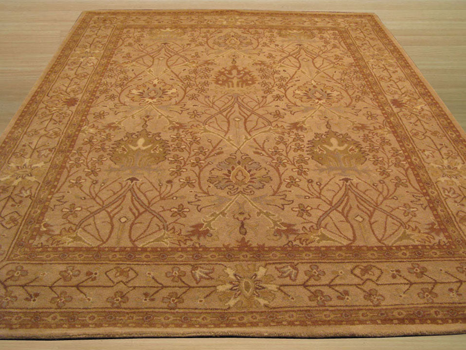 Stylish Hand-Tufted Wool Rust Traditional Oriental Morris Indoor Rectangular Area Rugs