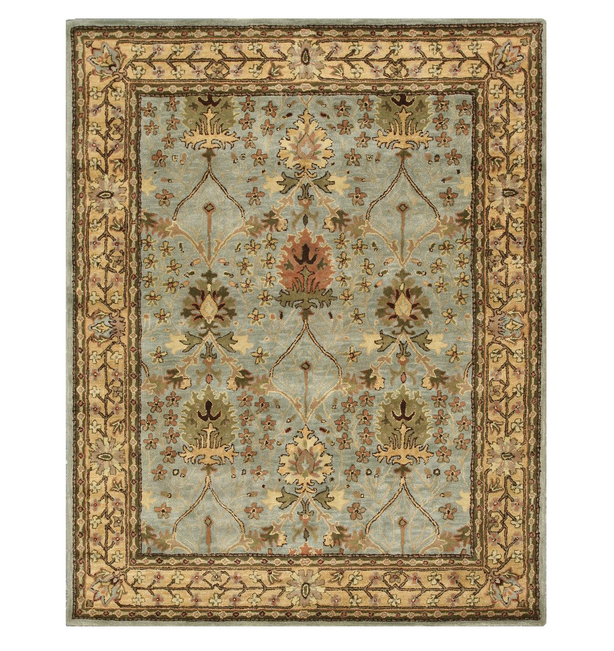 Stylish Hand-Tufted Wool Rust Traditional Oriental Morris Indoor Rectangular Area Rugs