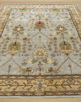 Hand-Tufted Wool Blue Traditional Oriental Morris Rug, Made in India - EORC Home