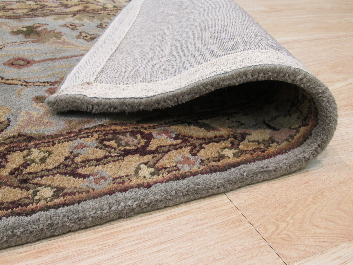 Hand-Tufted Wool Blue Traditional Oriental Morris Rug, Made in India - EORC Home