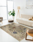 Hand-Tufted Wool Ivory Traditional Oriental Morris Rug, Made in India - EORC Home