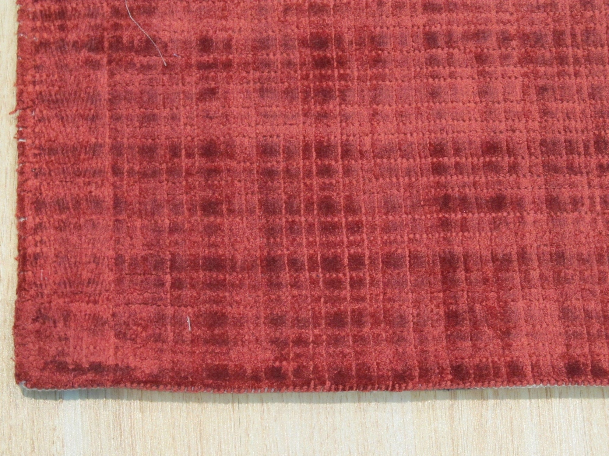 Red Milano Handmade Viscose Rug