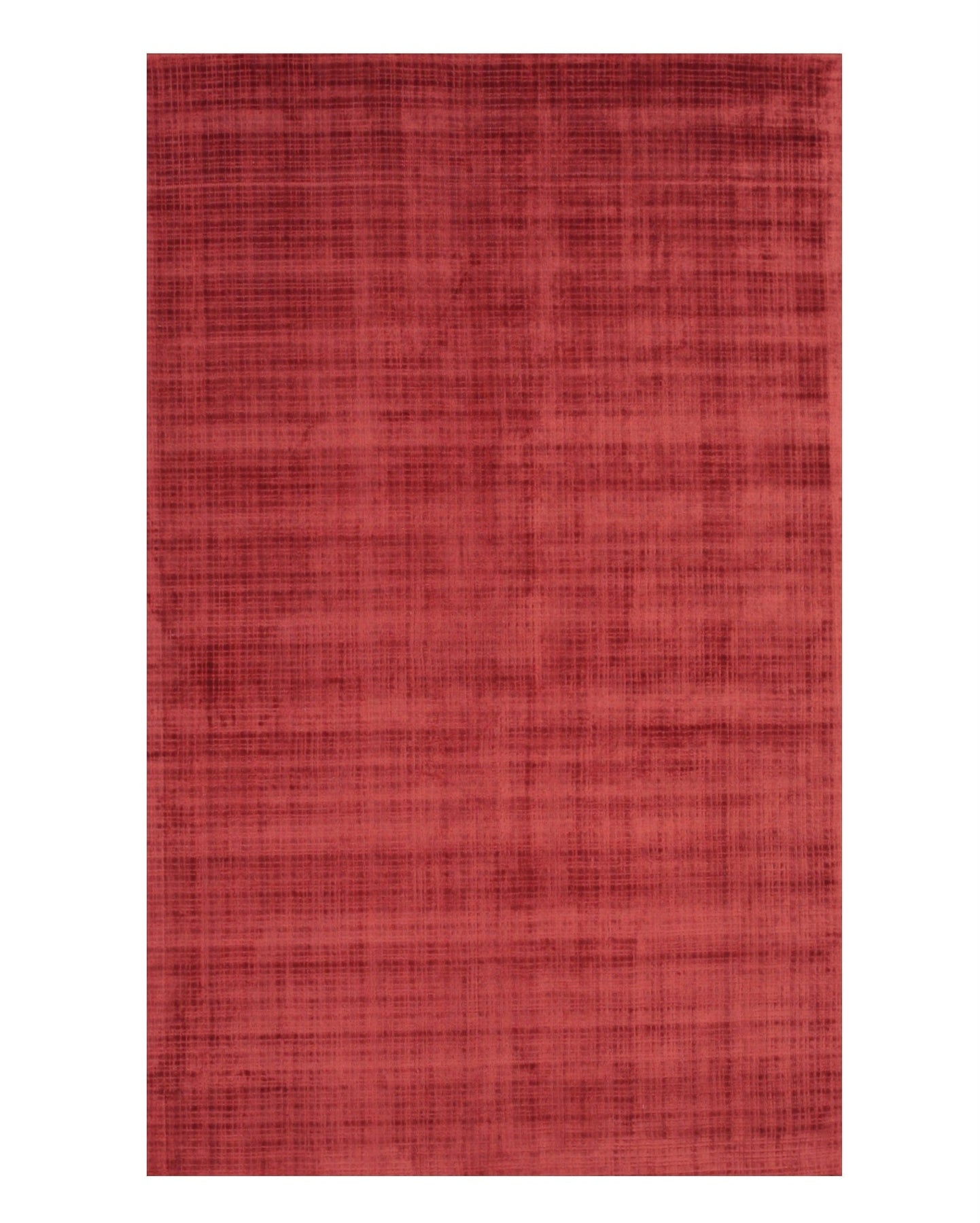 Red Milano Handmade Viscose Rug