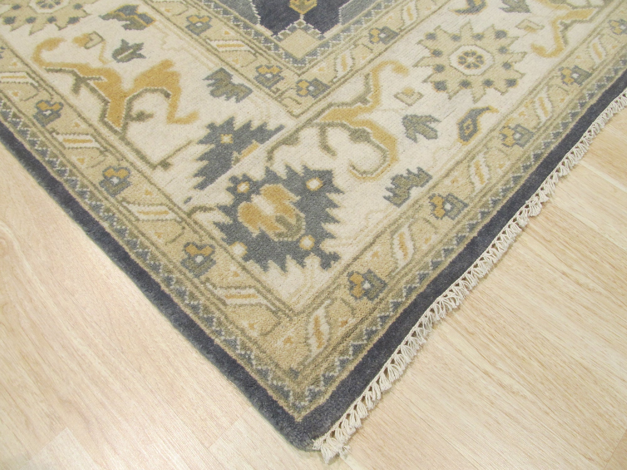 Trara Oushak Blue Hand Knotted Wool Rug