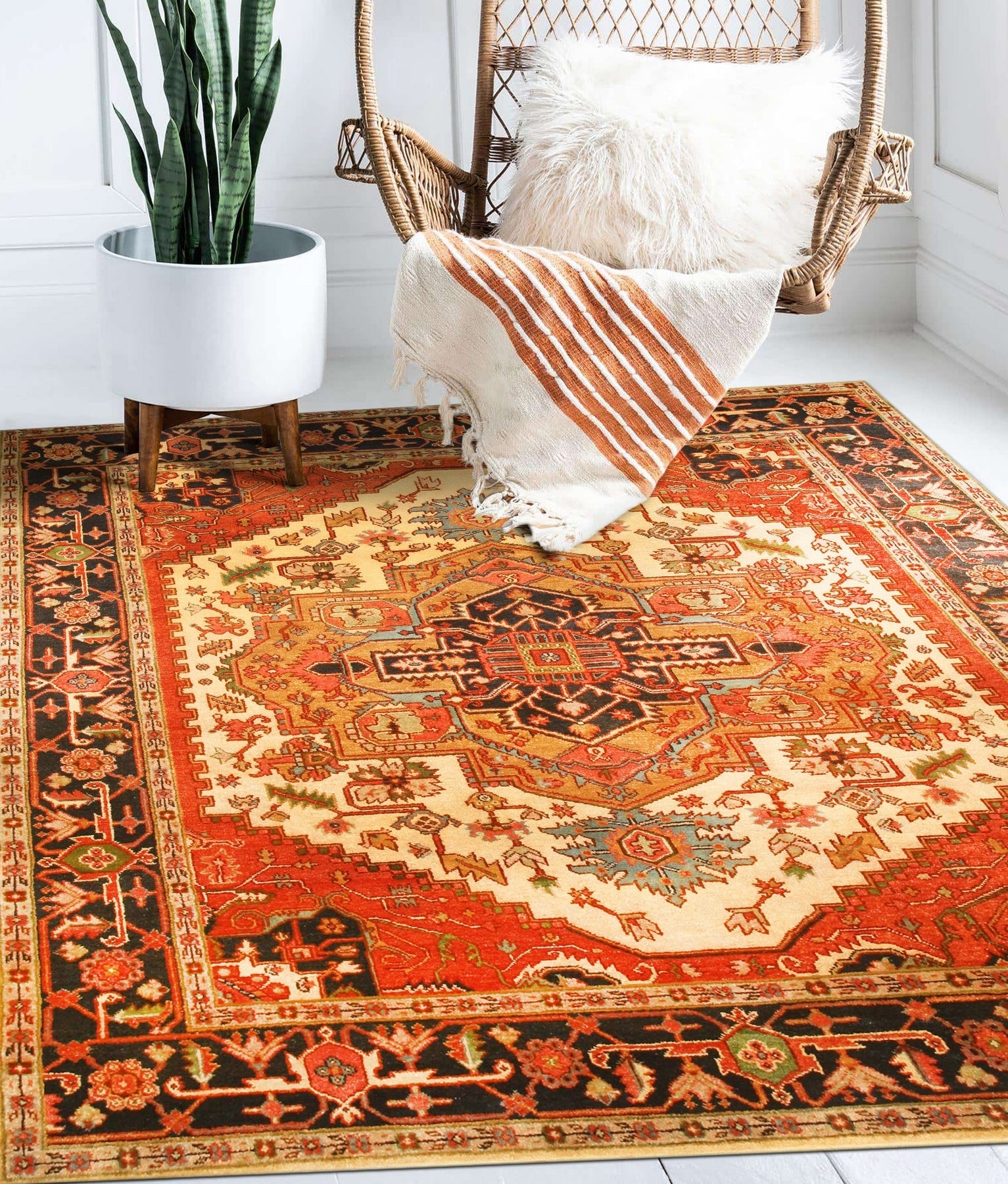 Ivory Elegant Oriental Heritage Rug