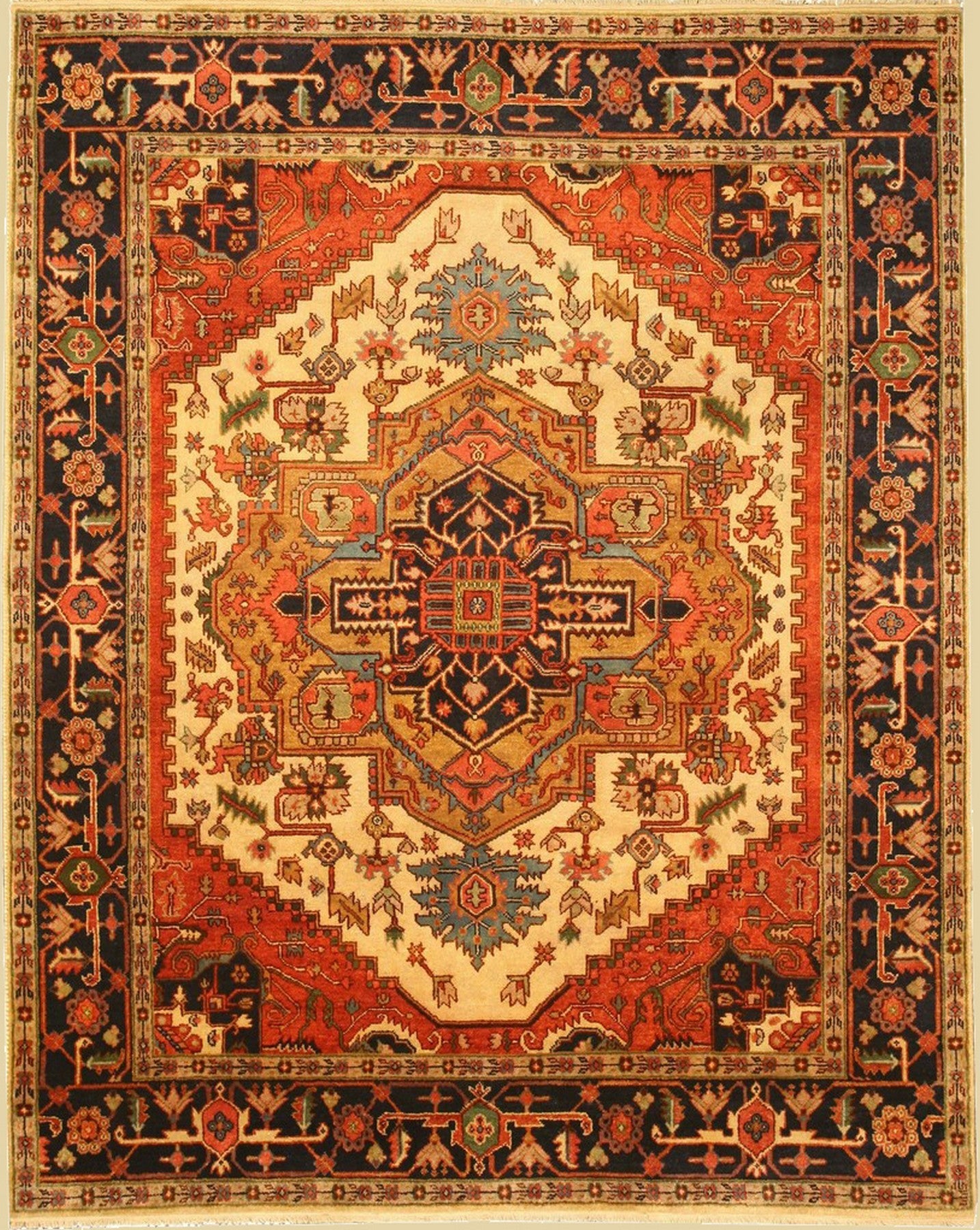 Ivory Elegant Oriental Heritage Rug