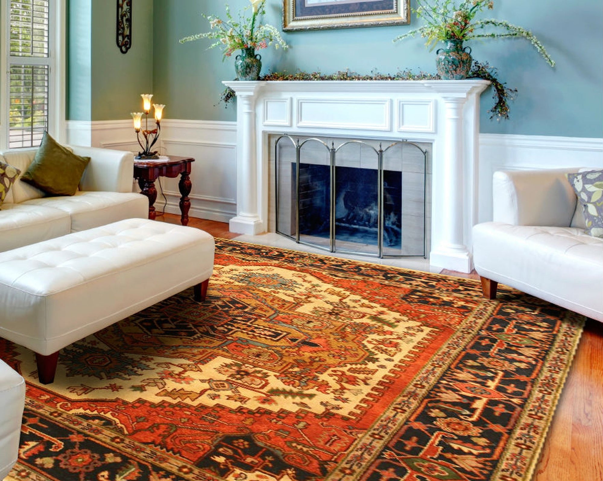 Ivory Elegant Oriental Heritage Rug