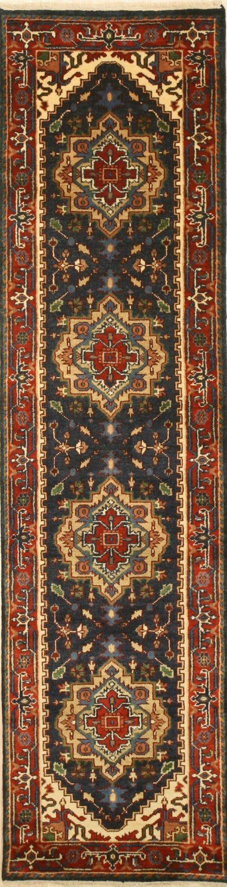 Navy Elegant Oriental Heritage Rug