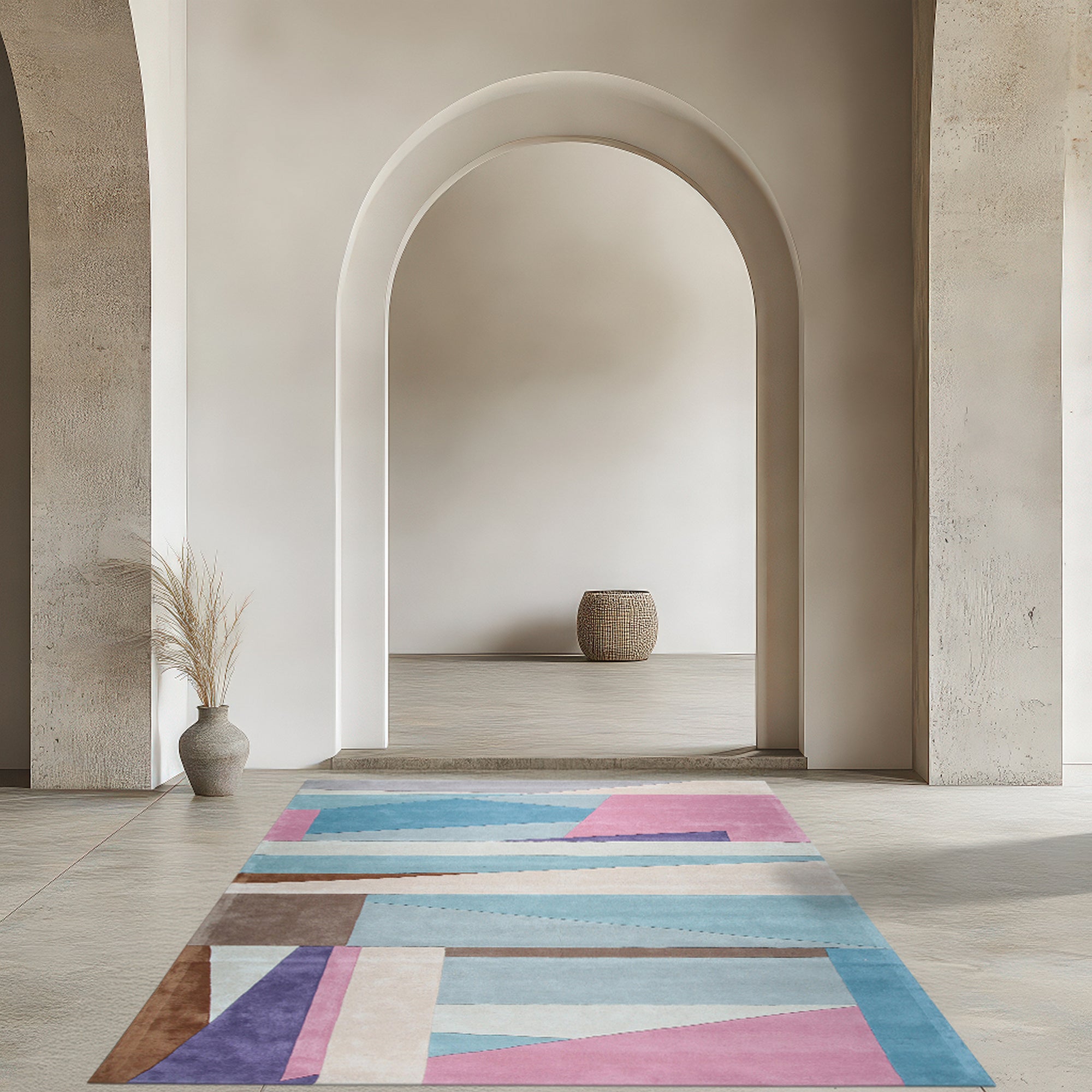 Iris Exquisite Multicolor Hand Tufted Wool Rug