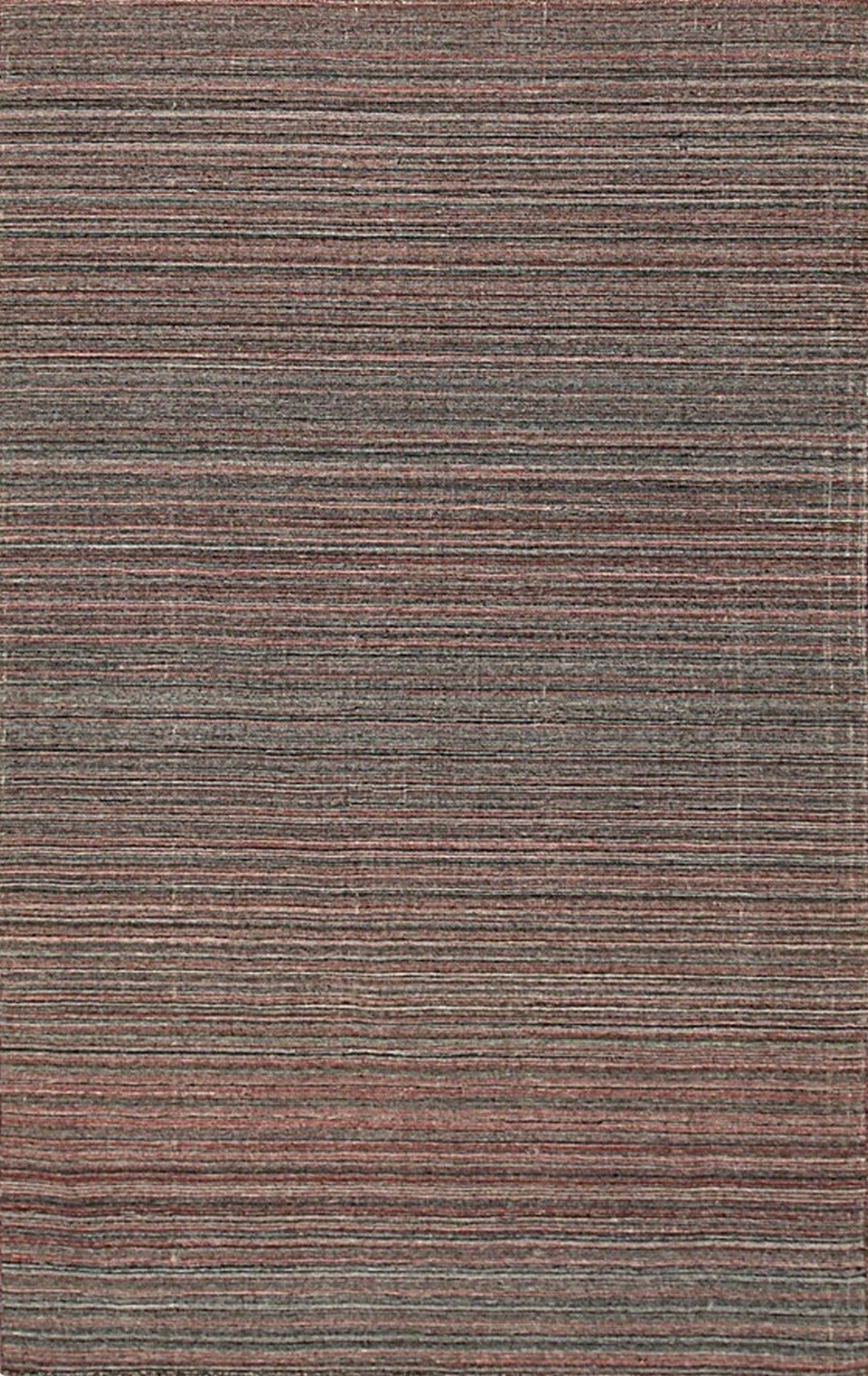 Reversible Earth Tone Striped Handmade Polyester Rug