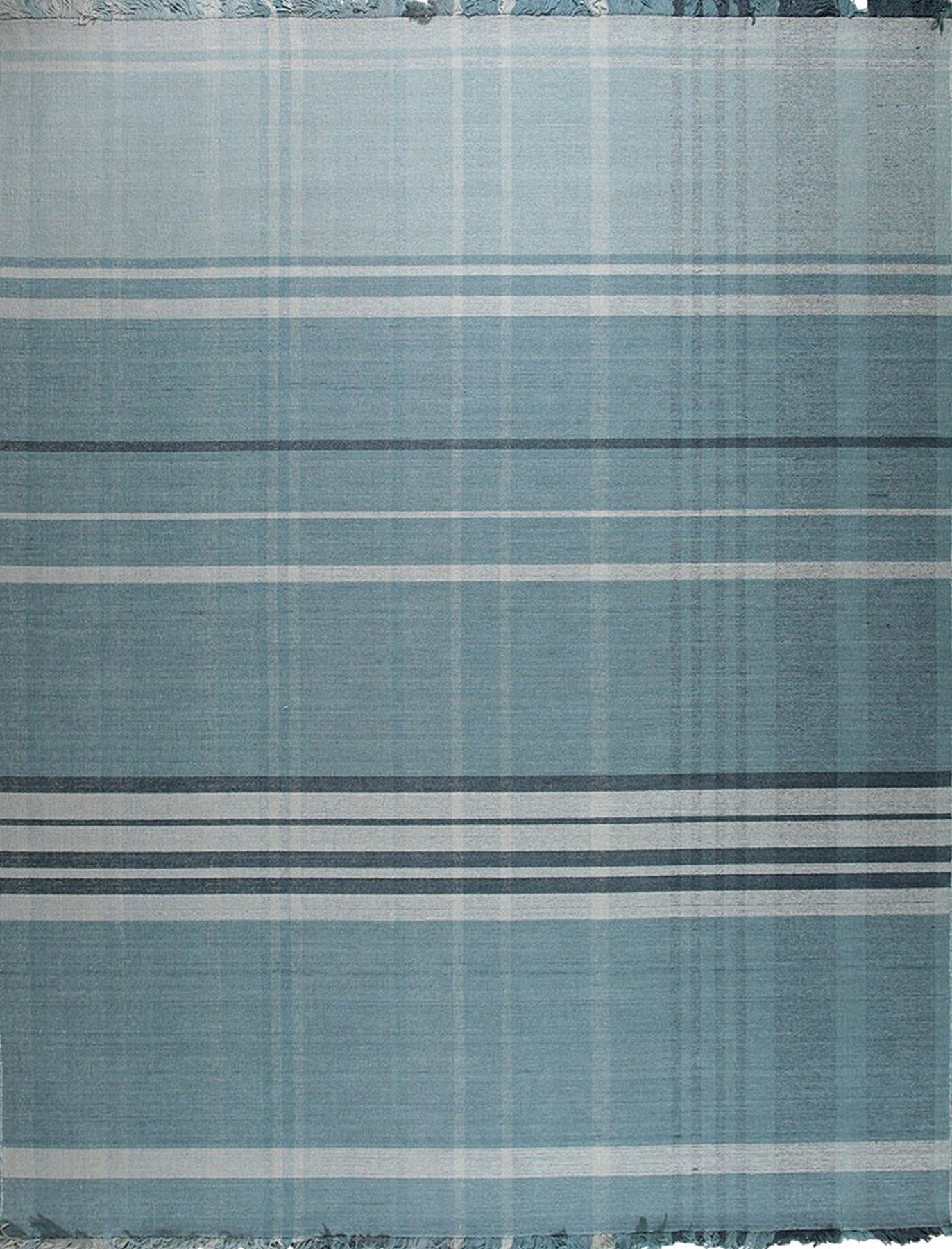 Azure Plaid Harmony Rug