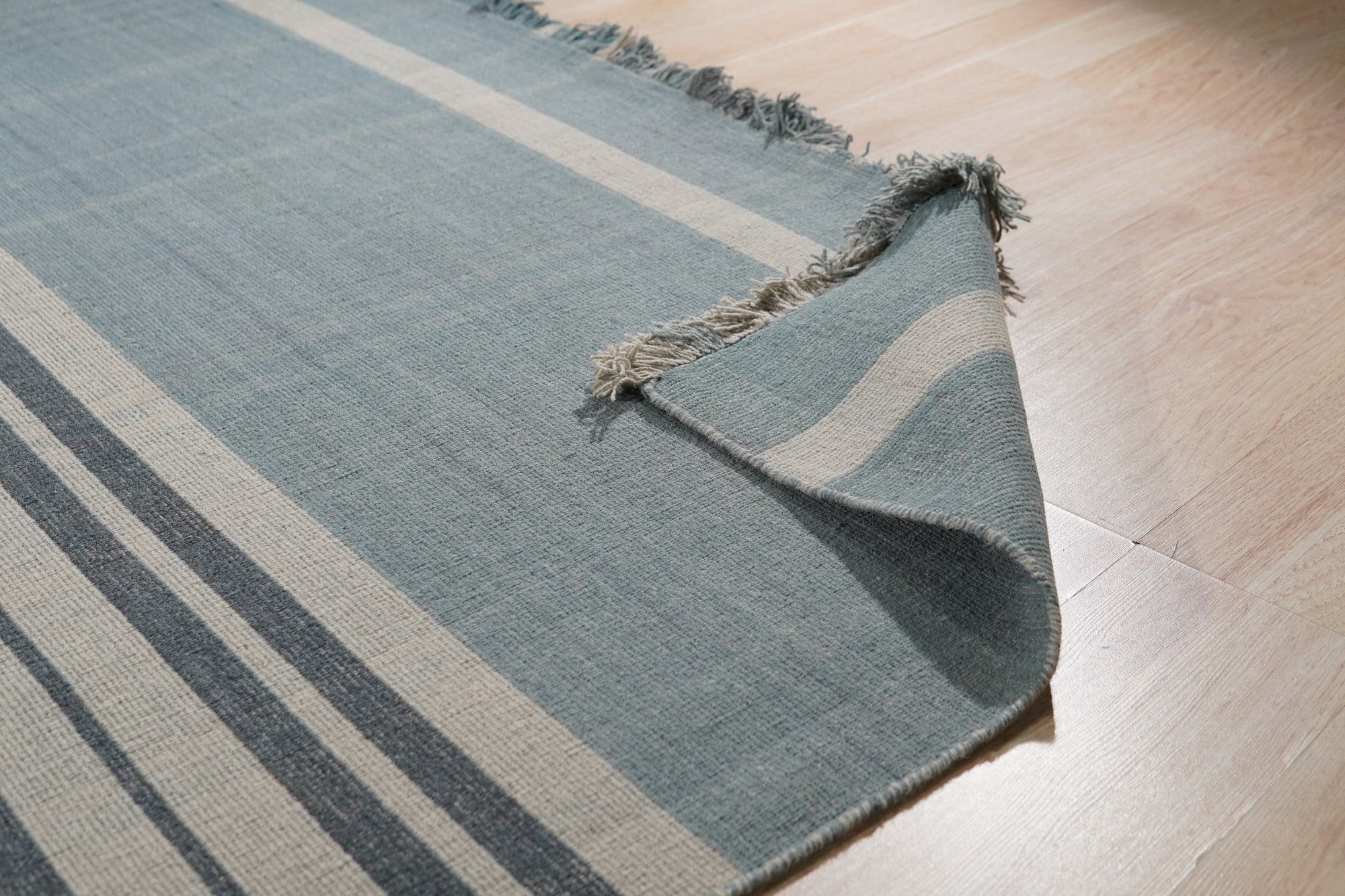 Azure Plaid Harmony Rug