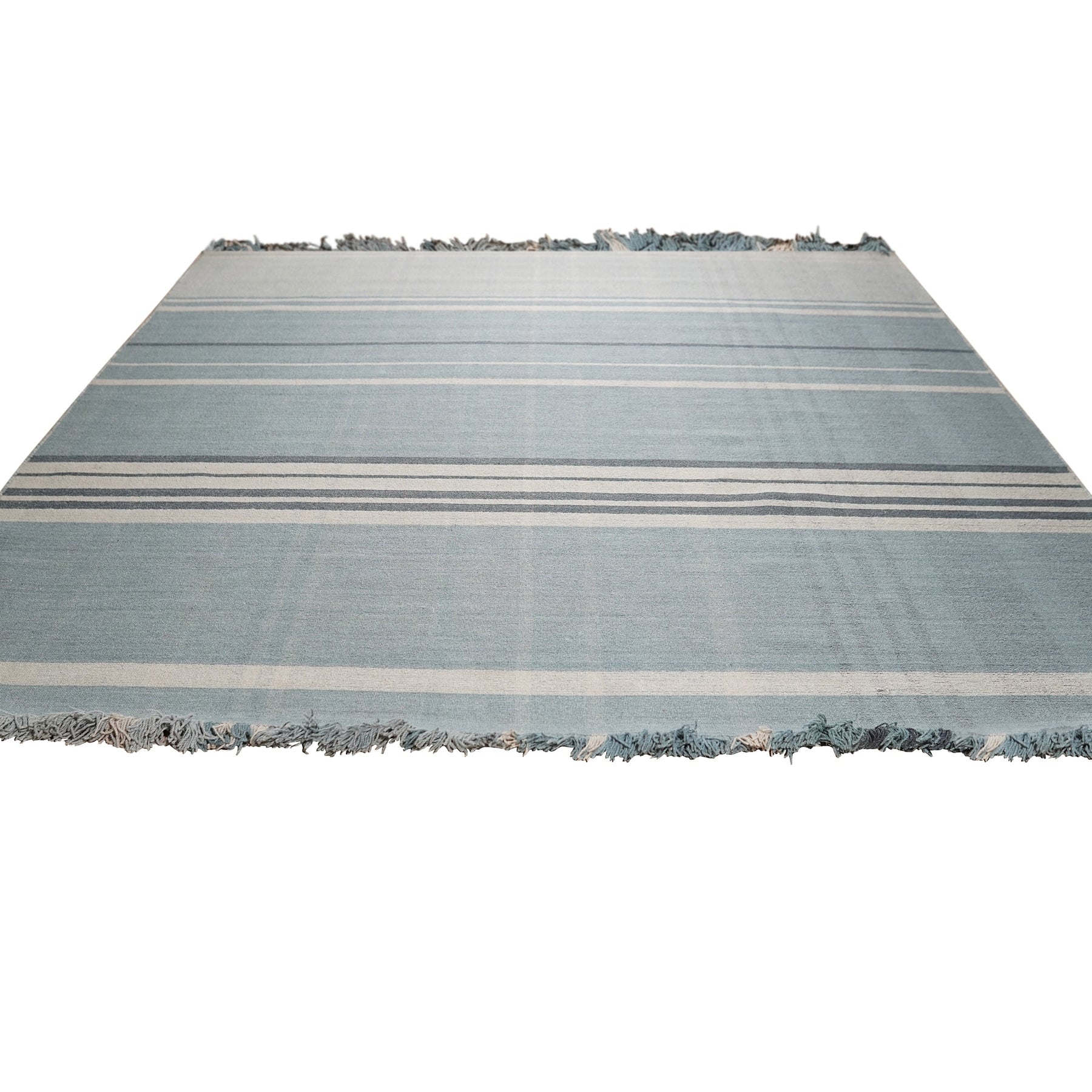 Azure Plaid Harmony Rug