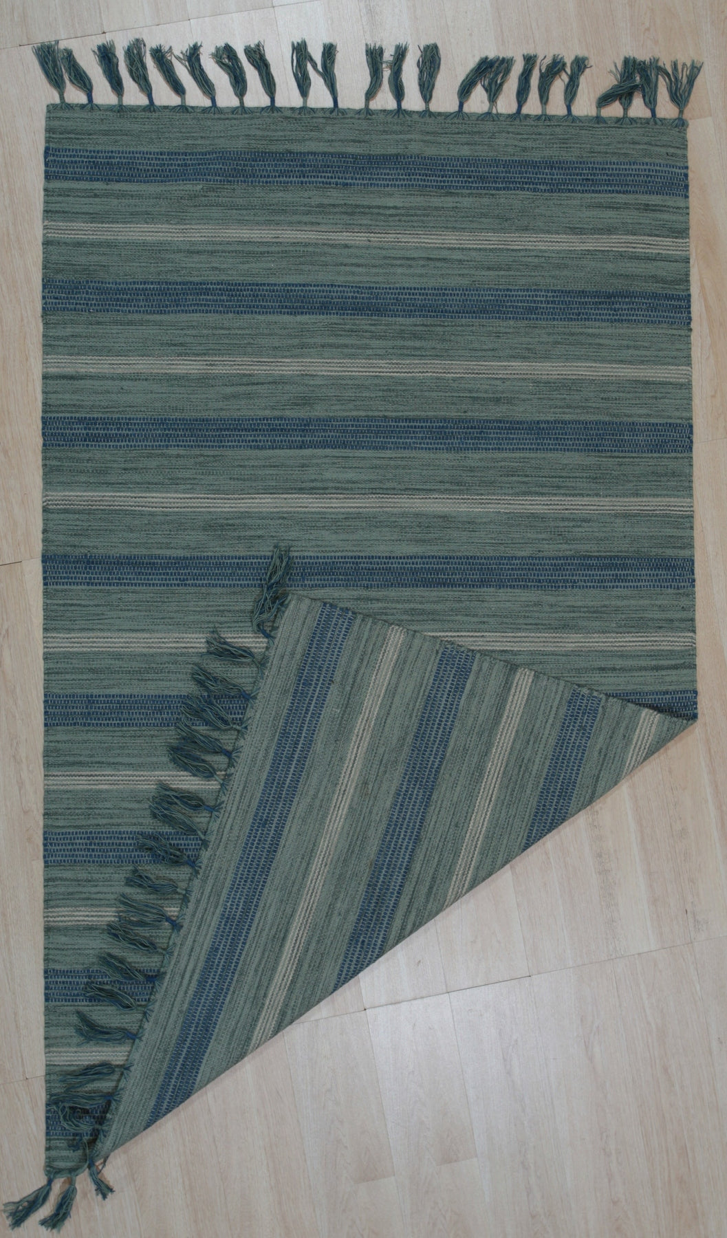 Ocean Breeze Striped Wool Rug