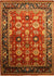 Rust Super Mahal Classic Handmade Wool Rug