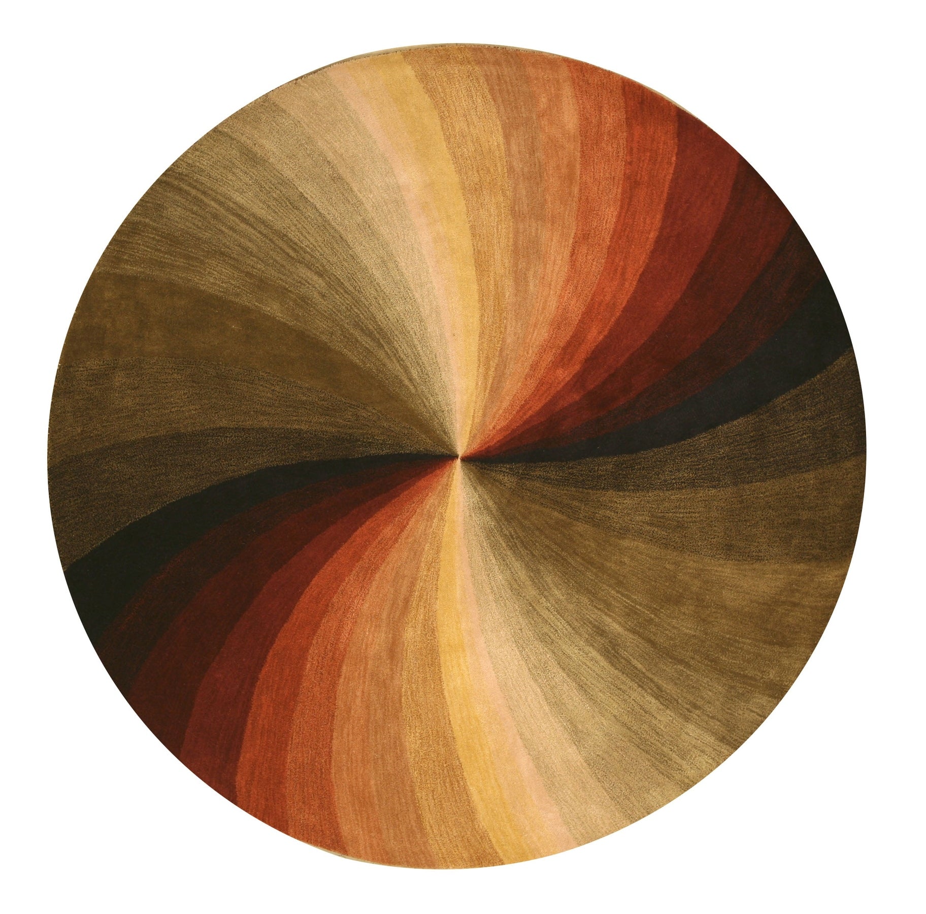 Original Prismatic Swirl Hand-Tufted Wool Rug