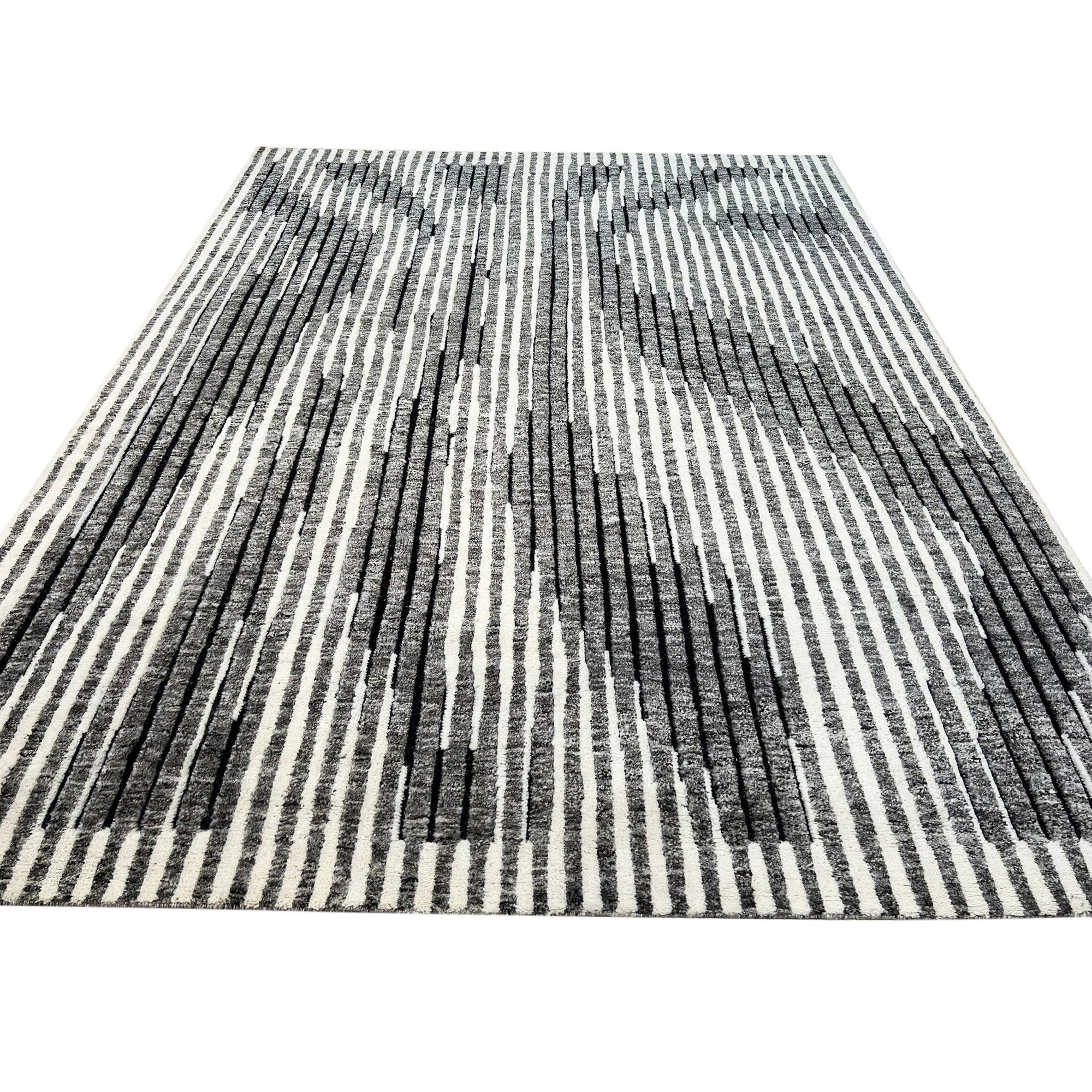 Classic Mira Gray Hand Knotted Wool Rug